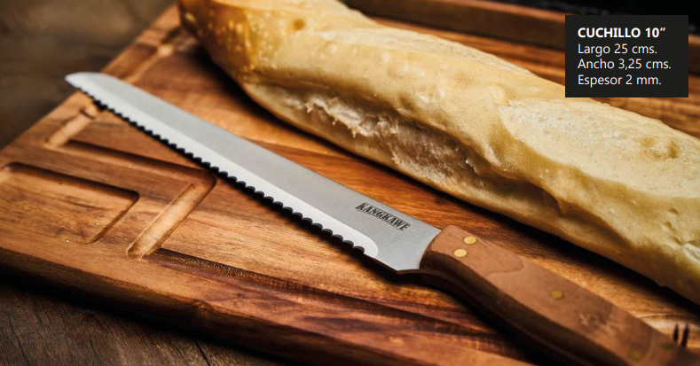CUCHILLO 10" PAN SIERRA