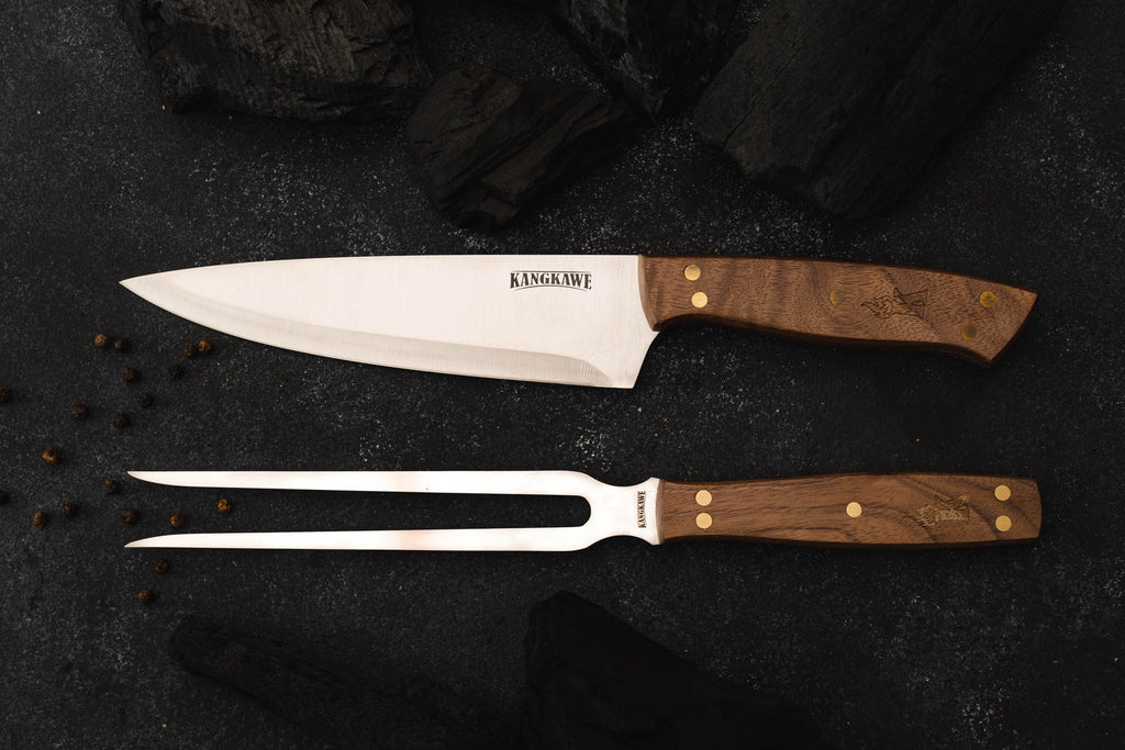 SET TENEDOR MAS CUCHILLO PARRILERO