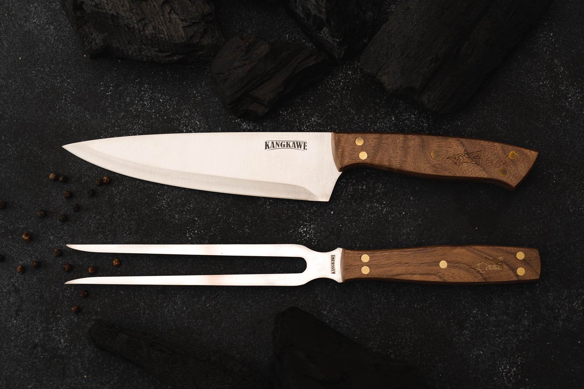 SET TENEDOR MAS CUCHILLO PARRILERO