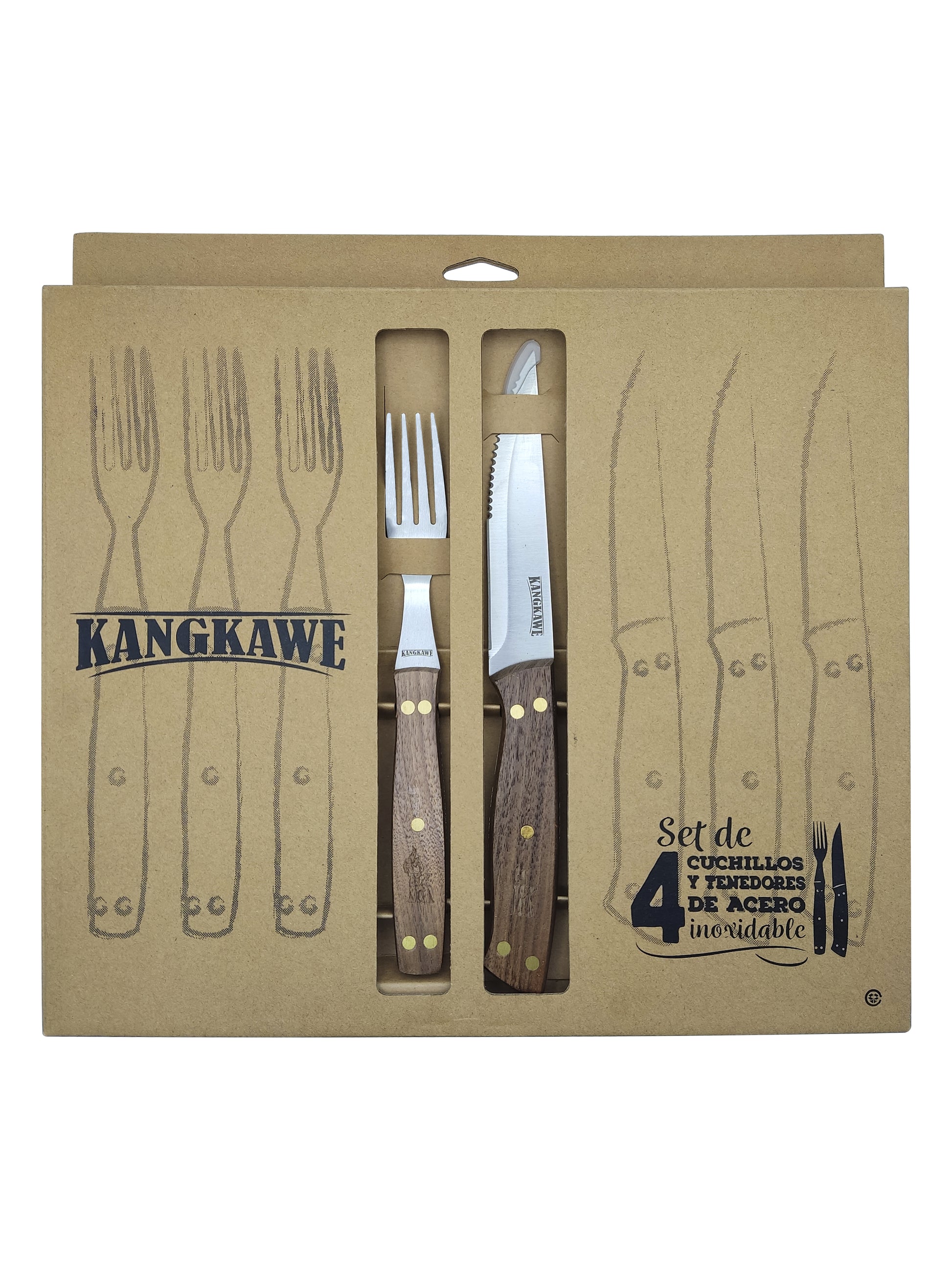 SET CUCHILLOS + TENEDORES X 4